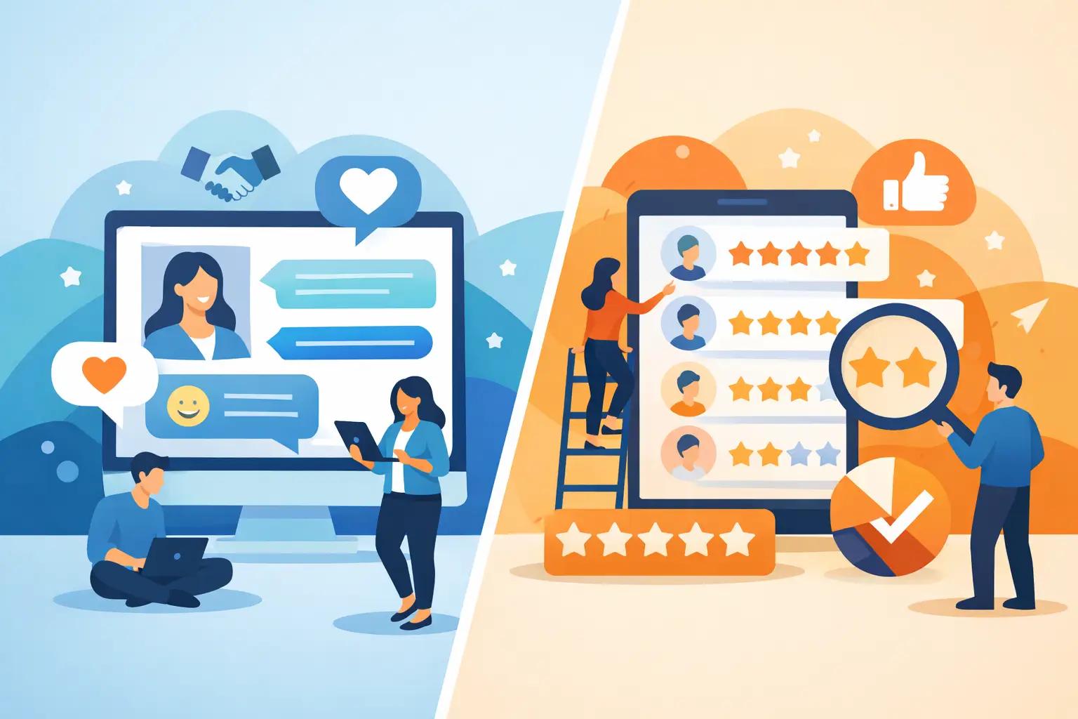 Testimonial Software vs Review Platforms