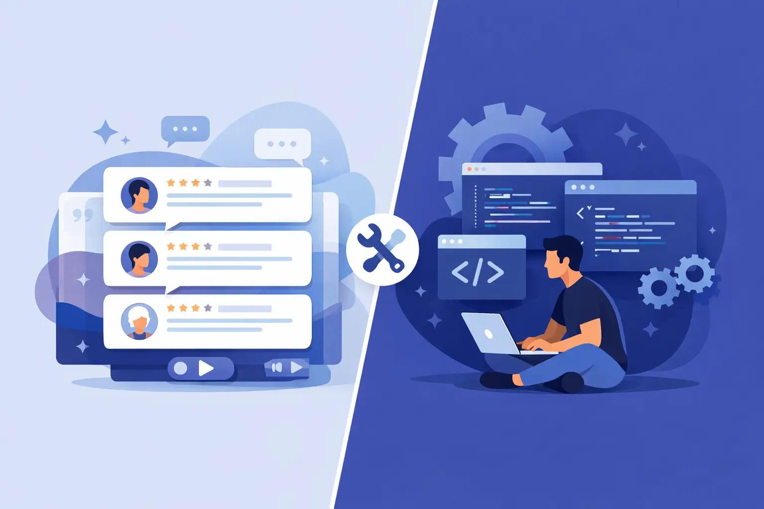 Testimonial Widget vs Custom Coding