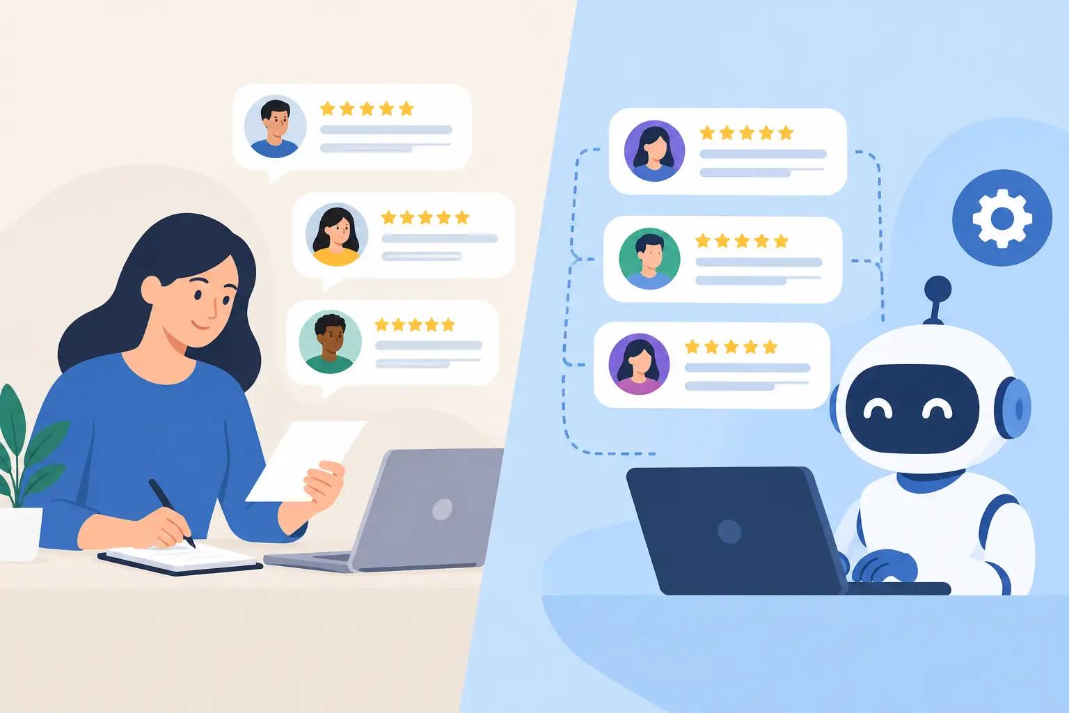 Manual Versus Automated Collection for Testimonials