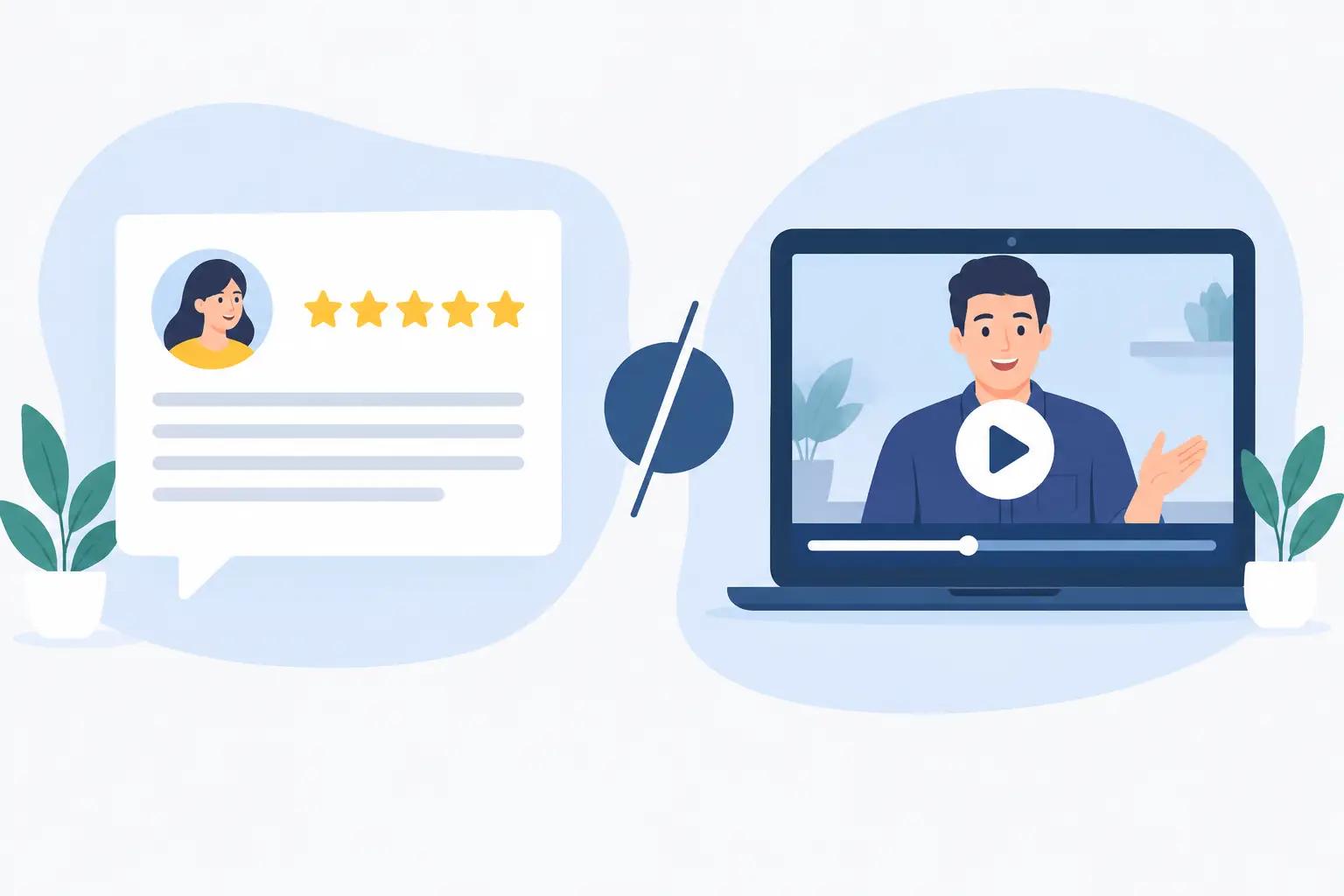 Written Testimonials Versus Video Reviews