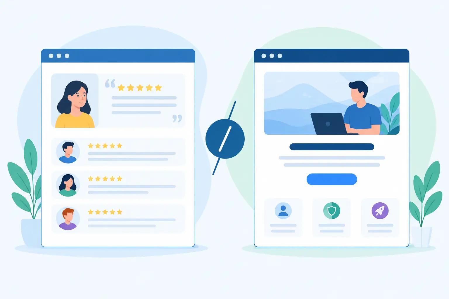 Hosted Testimonial Page vs Landing Page: Which One?
